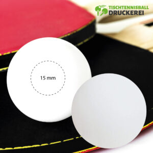Tischtennisball mit Logo bedruckt | ca. Ø 40 mm, weiß